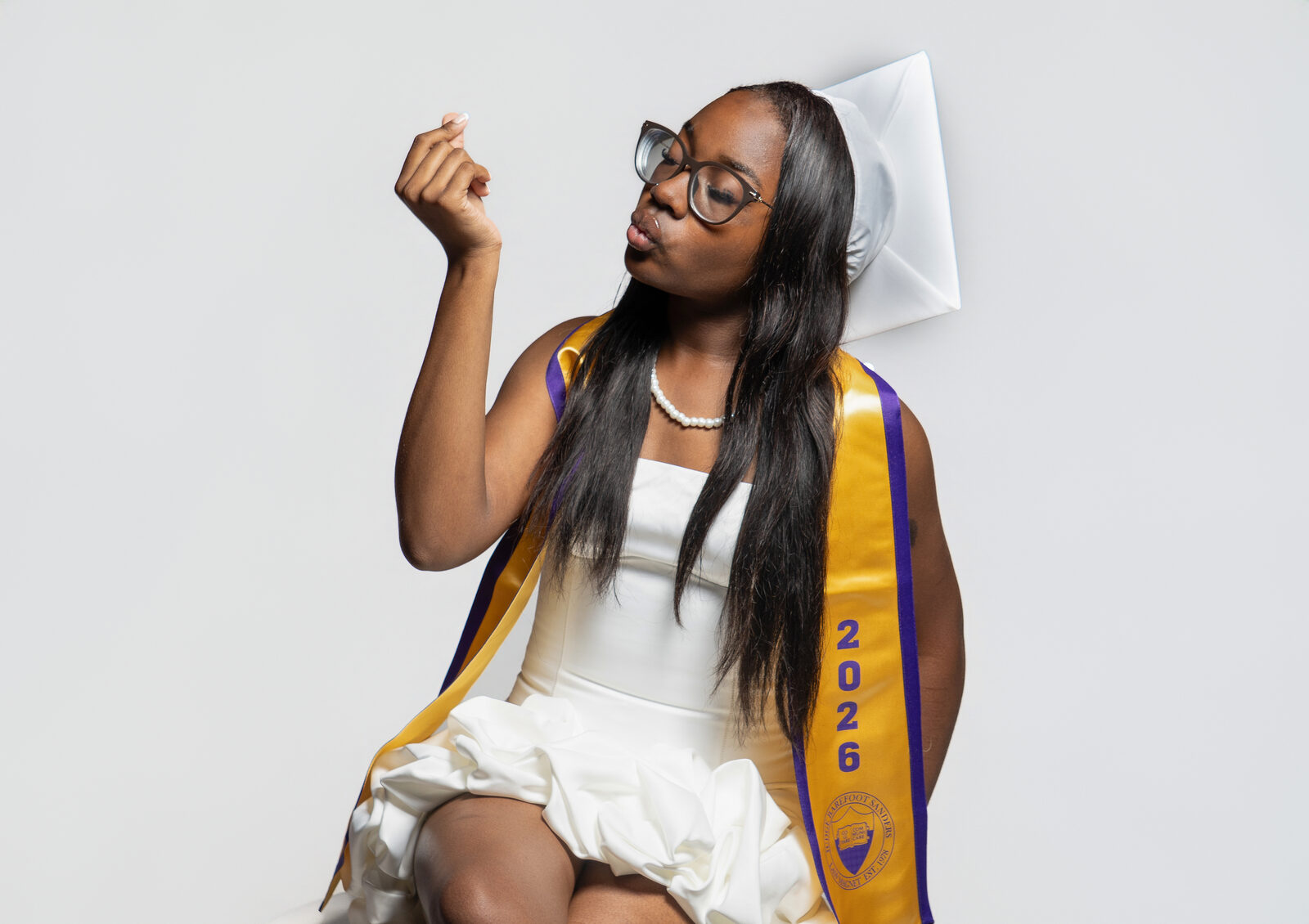 Sunlit Steps — graduation photography by Klout Creative
